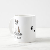 Mug Taureau cool avec lunettes de soleil (lb brindle b (Devant gauche)