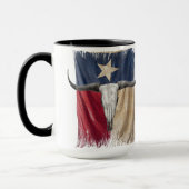 Mug Taureau de Longhorn sur Distressed Texas (Gauche)