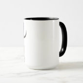 Mug Taureau de Longhorn sur Distressed Texas (Devant droit)