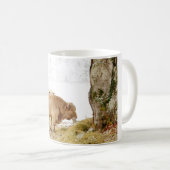 Mug Taureau du charolais dans la neige (Devant droit)