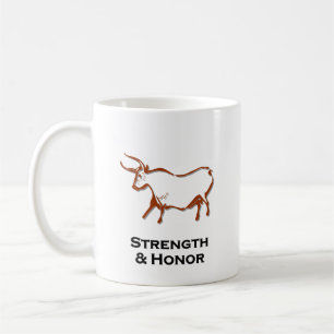 Mug Taureau Force et chemise d'honneur Brown