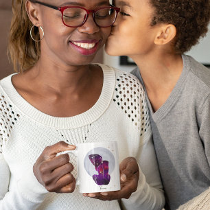 Mug Taureau Or Violet Design Féminin du Zodiaque