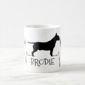 Mug Taureau personnalisé Aimer Mon Chien Coeur Beat (Centre)