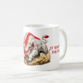 Mug Taureau rouge et blanc (Devant droit)