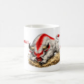 Mug Taureau rouge et blanc (Centre)