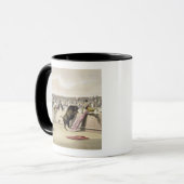 Mug Taureau sautant les barrières, 1865 (litho de (Devant gauche)