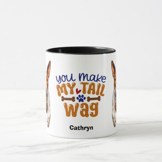 Mug Taureau Taureau Tu Fais Mon Wagg De Queue (Centre)