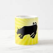 Mug Taurillon noir chargeant de Wall Street (Centre)