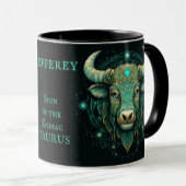 Mug Taurus Anniversaire Cadeau Ajouter un nom Beau caf
