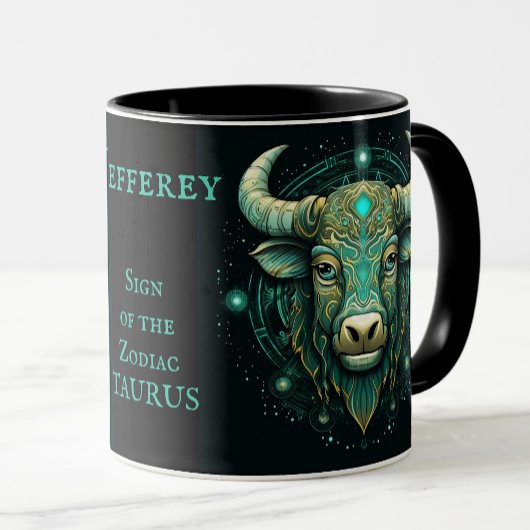Mug Taurus Anniversaire Cadeau Ajouter un nom Beau caf