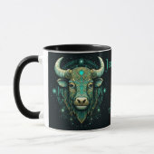 Mug Taurus Anniversaire Cadeau Ajouter un nom Beau caf (Gauche)