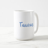 Mug Taurus Bull Logo Zodiac Star Sign Astrologie Café (Devant droit)