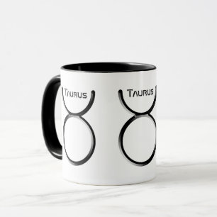 Mug TAURUS, Conception abstraite du signe zodiaque,