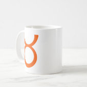Mug Taurus en Orange (Devant gauche)