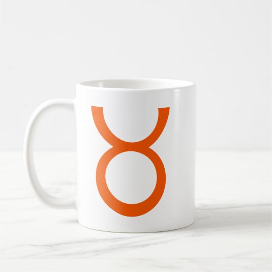 Mug Taurus en Orange (Gauche)