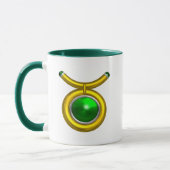 MUG TAURUS /OR, EMÉRALD VERT SIGNE ZODIAC JEWEL (Gauche)