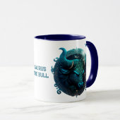 Mug Taurus personnalisé L'astrologie du zodiaque Bull (Devant droit)