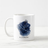 Mug Taurus Starry Night Constellation Custom Name  (Gauche)