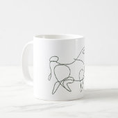 Mug Taurus Taureau minimaliste (Devant gauche)