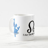 Mug Taurus Zodiac Astrologie Dragon Bleu Rahu (Devant gauche)