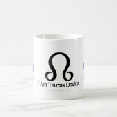 Mug Taurus Zodiac Astrologie Dragon Bleu Rahu (Centre)