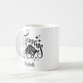 Mug Taurus Zodiac Horoscope Nom personnalisé (Devant gauche)