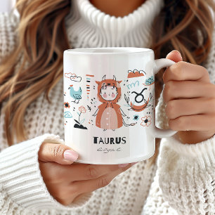 Mug Taurus Zodiac Mug, Cute Taurus Mug, Horoscope