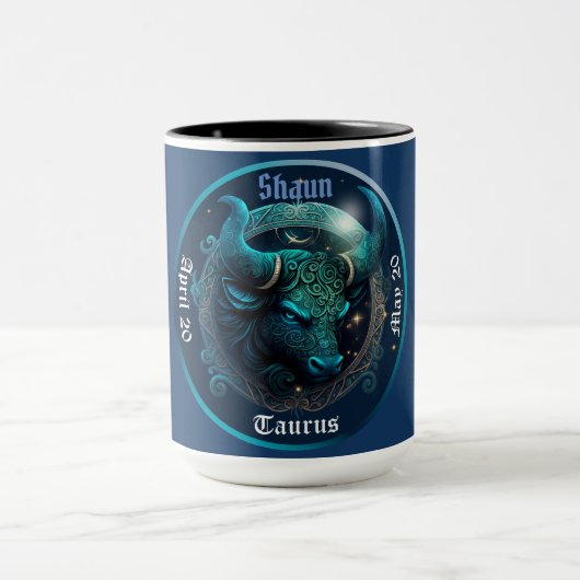 Mug Taurus Zodiac personnalisable (Centre)