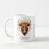 Mug Taurus Zodiac Sign Horoscope Personalized Gift (Gauche)