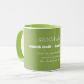 Mug TAURUS Zodiac Sign Personality Traits (Devant gauche)