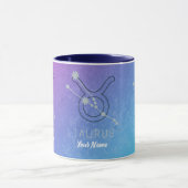 Mug Taurus Zodiac Star Sign Watercolor Horoscope (Centre)