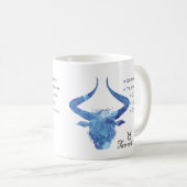 Mug Taurus Zodiac Traits Musique (Devant droit)