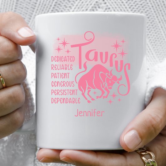 Mug Taurus Zodiac Traits personnalisés Horoscope