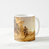 Mug Taurus Zodiac with Warrior Leading a Fiery Celesti (Devant droit)