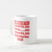 Mug Taux de studio de tatouage "inestimables " (Devant gauche)