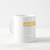 Mug Taux horaire de couverture Funny Roofing Entrepren (Devant gauche)