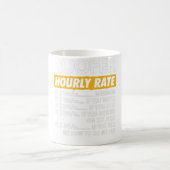 Mug Taux horaire de couverture Funny Roofing Entrepren (Centre)