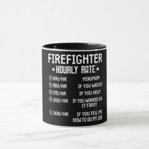Mug Taux horaire des pompiers