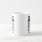 Mug Taux horaire drôle du pilote (Centre)