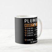 Mug Taux horaire du plombier (Devant droit)