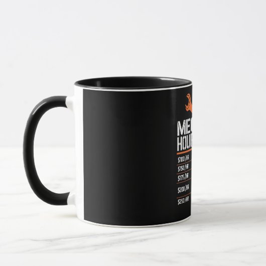 Mug Taux horaire mécanique (Gauche)