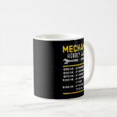 Mug Taux horaire mécanique amusant (Devant droit)