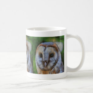 Mug Tawny Owl En Pointillisme