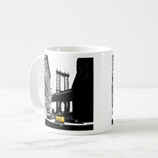 Mug Taxi jaune de New York City Nyc (Devant gauche)