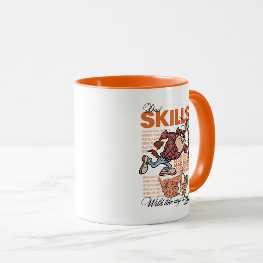 Mug TAZ™ - Compétences papa (Devant droit)