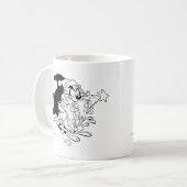Mug TAZ™ manger un arbre de Noël (Devant gauche)