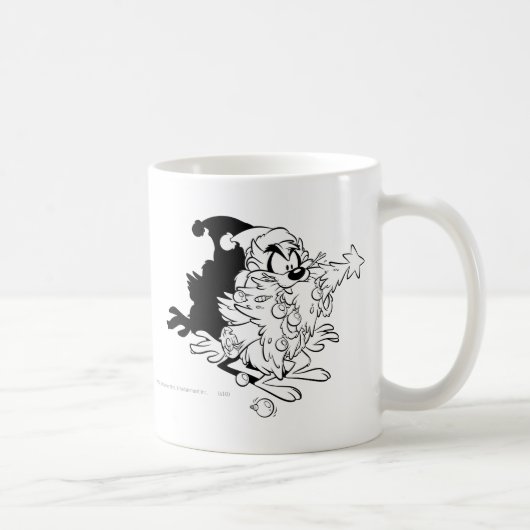 Mug TAZ™ manger un arbre de Noël (Droite)