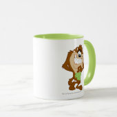 Mug TAZ™ tenant une feuille (Devant droit)