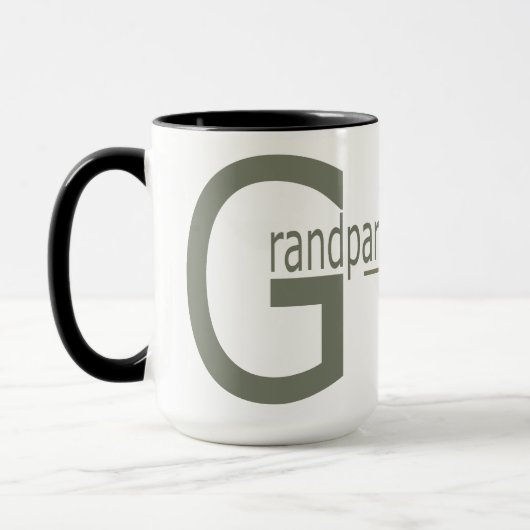 Mug taza 15 oz. Granparents  Day (Gauche)