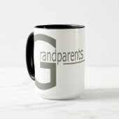 Mug taza 15 oz. Granparents  Day (Devant gauche)
